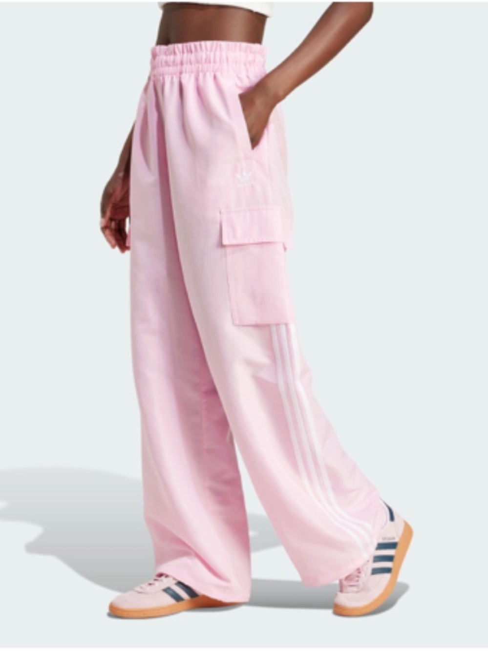 Adidas Women’s Pink Joggers with cargo pockets